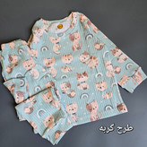ست لباس خونگی پنبه ریلی