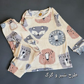 ست لباس خونگی پنبه ریلی