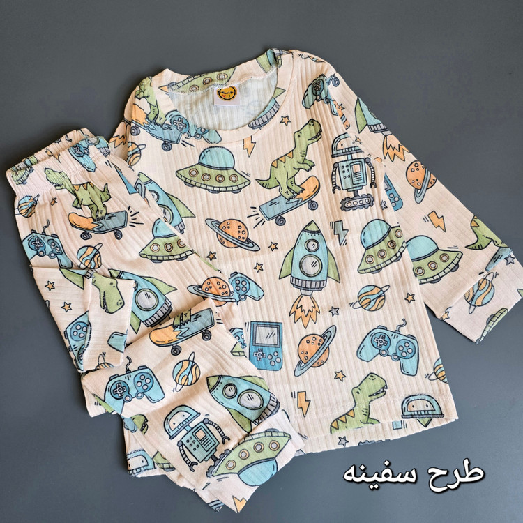 ست لباس خونگی پنبه ریلی